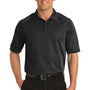 Port Authority Mens Dry Zone Moisture Wicking Short Sleeve Polo Shirt - Black