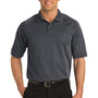 Port Authority Mens Dry Zone Moisture Wicking Short Sleeve Polo Shirt - Iron Grey