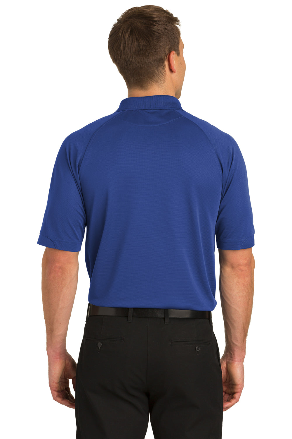 Port Authority K525 Mens Dry Zone Moisture Wicking Short Sleeve Polo Shirt Royal Blue Back
