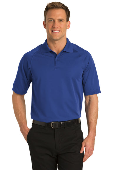 Port Authority K525 Mens Dry Zone Moisture Wicking Short Sleeve Polo Shirt Royal Blue Front