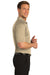 Port Authority K525 Mens Dry Zone Moisture Wicking Short Sleeve Polo Shirt Stone Brown Side