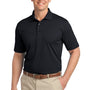 Port Authority Mens Tech Moisture Wicking Short Sleeve Polo Shirt - Black
