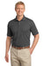 Port Authority K527 Mens Tech Moisture Wicking Short Sleeve Polo Shirt Smoke Grey Front