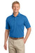 Port Authority K527 Mens Tech Moisture Wicking Short Sleeve Polo Shirt Vivid Blue Front