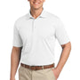 Port Authority Mens Tech Moisture Wicking Short Sleeve Polo Shirt - White - Closeout