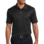Port Authority Mens Performance Moisture Wicking Short Sleeve Polo Shirt - Black