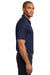 Port Authority K528 Mens Performance Moisture Wicking Short Sleeve Polo Shirt Navy Blue Side
