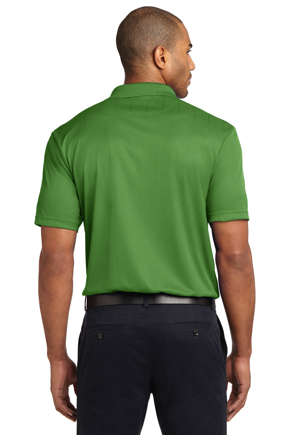 Port Authority K528 Mens Performance Moisture Wicking Short Sleeve Polo Shirt Vine Green Back