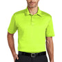 Port Authority Mens Silk Touch Performance Moisture Wicking Short Sleeve Polo Shirt - Neon Yellow