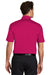 Port Authority K540 Mens Silk Touch Performance Moisture Wicking Short Sleeve Polo Shirt Raspberry Pink Back