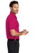 Port Authority K540 Mens Silk Touch Performance Moisture Wicking Short Sleeve Polo Shirt Raspberry Pink Side