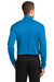 Port Authority K540LS Mens Silk Touch Performance Moisture Wicking Long Sleeve Polo Shirt Brilliant Blue Back