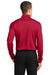 Port Authority K540LS Mens Silk Touch Performance Moisture Wicking Long Sleeve Polo Shirt Red Back