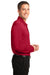 Port Authority K540LS Mens Silk Touch Performance Moisture Wicking Long Sleeve Polo Shirt Red Side