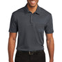 Port Authority Mens Silk Touch Performance Moisture Wicking Short Sleeve Polo Shirt w/ Pocket - Steel Grey