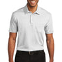Port Authority Mens Silk Touch Performance Moisture Wicking Short Sleeve Polo Shirt w/ Pocket - White - Closeout