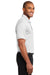 Port Authority K540P Mens Silk Touch Performance Moisture Wicking Short Sleeve Polo Shirt w/ Pocket White Side