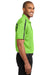Port Authority K547 Mens Silk Touch Performance Moisture Wicking Short Sleeve Polo Shirt Lime Green/Grey Side