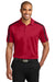 Port Authority K547 Mens Silk Touch Performance Moisture Wicking Short Sleeve Polo Shirt Red/Black Front