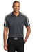 Port Authority K547 Mens Silk Touch Performance Moisture Wicking Short Sleeve Polo Shirt Steel Grey/White Front