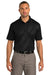 Port Authority K548 Mens Tech Moisture Wicking Short Sleeve Polo Shirt Black Front