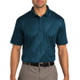 Port Authority Mens Tech Moisture Wicking Short Sleeve Polo Shirt - Poseidon Blue - Closeout