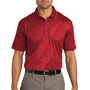 Port Authority Mens Tech Moisture Wicking Short Sleeve Polo Shirt - Regal Red - Closeout