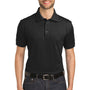 Port Authority Mens Moisture Wicking Short Sleeve Polo Shirt - Black