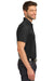 Port Authority K555 Mens Moisture Wicking Short Sleeve Polo Shirt Black Side
