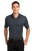 Port Authority K558 Mens Performance Moisture Wicking Short Sleeve Polo Shirt Graphite Grey/Black Front