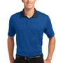 Port Authority Mens Performance Moisture Wicking Short Sleeve Polo Shirt - Seaport Blue/Dress Navy Blue