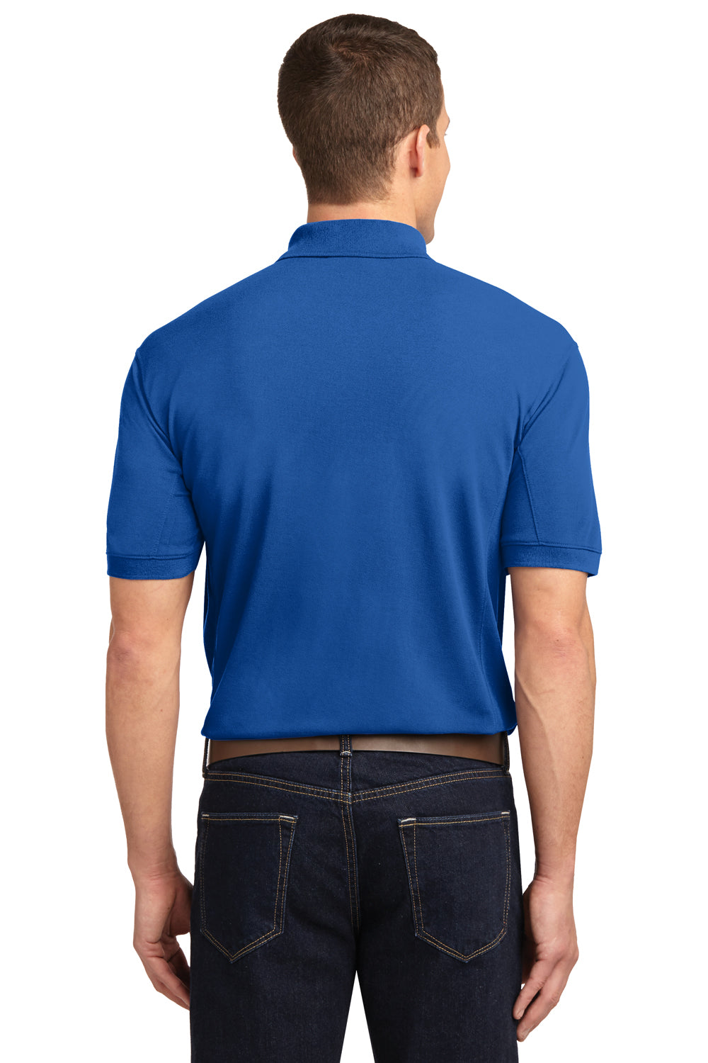 Port Authority K567 Mens 5-1 Performance Moisture Wicking Short Sleeve Polo Shirt Royal Blue Back