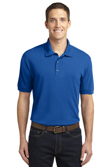 Port Authority K567 Mens 5-1 Performance Moisture Wicking Short Sleeve Polo Shirt Royal Blue Front