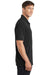 Port Authority K568 Mens Cotton Touch Performance Moisture Wicking Short Sleeve Polo Shirt Black Side