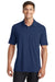 Port Authority K568 Mens Cotton Touch Performance Moisture Wicking Short Sleeve Polo Shirt Estate Blue Front