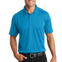Port Authority Mens Moisture Wicking Short Sleeve Polo Shirt - Blue Wake