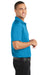Port Authority K569 Mens Moisture Wicking Short Sleeve Polo Shirt Blue Wake Side