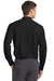 Port Authority K570 Mens Dimension Moisture Wicking Long Sleeve Button Down Shirt w/ Pocket Black Back