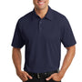 Port Authority Mens Dimension Moisture Wicking Short Sleeve Polo Shirt - Dark Navy Blue