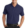Port Authority Mens Dry Zone Moisture Wicking Short Sleeve Polo Shirt - True Navy Blue