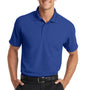 Port Authority Mens Dry Zone Moisture Wicking Short Sleeve Polo Shirt - True Royal Blue