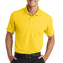 Port Authority Mens Dry Zone Moisture Wicking Short Sleeve Polo Shirt - Yellow