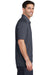Port Authority K574 Mens Digi Heather Performance Moisture Wicking Short Sleeve Polo Shirt Dark Grey Side