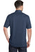 Port Authority K574 Mens Digi Heather Performance Moisture Wicking Short Sleeve Polo Shirt Navy Blue Back