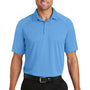 Port Authority Mens Crossover Moisture Wicking Short Sleeve Polo Shirt - Azure Blue