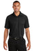 Port Authority K575 Mens Crossover Moisture Wicking Short Sleeve Polo Shirt Black Front