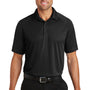 Port Authority Mens Crossover Moisture Wicking Short Sleeve Polo Shirt - Black