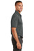 Port Authority K576 Mens Trace Moisture Wicking Short Sleeve Polo Shirt Heather Charcoal Grey Side