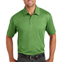 Port Authority Mens Trace Moisture Wicking Short Sleeve Polo Shirt - Heather Vine Green - Closeout