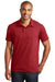 Port Authority K577 Mens Meridian Short Sleeve Polo Shirt Red Front